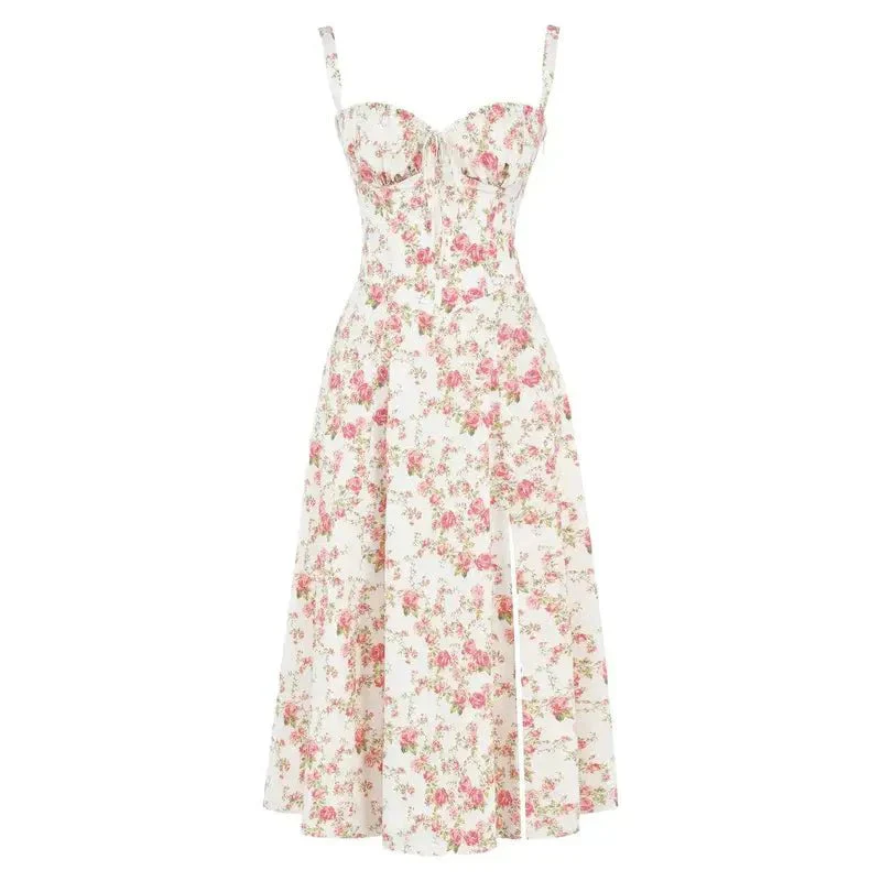 Heidi-Mode | Sommerliches Midi Kleid mit Trägern & Schlitz Luftig, Elegant & Perfekt für Warme Tage - Image 14