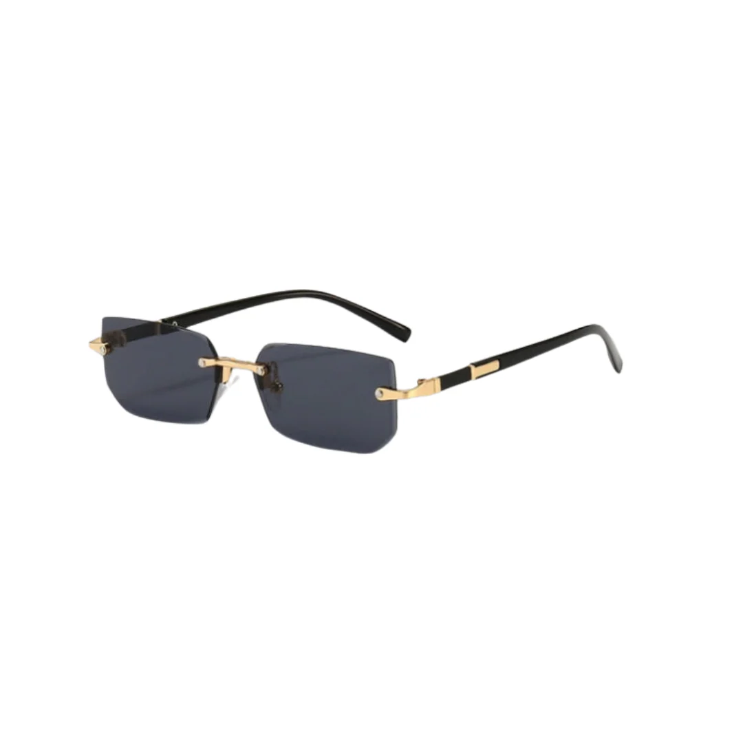 Heidi-Mode | Sonnenbrille - Modern - Rechteckig Rahmenlos Retro