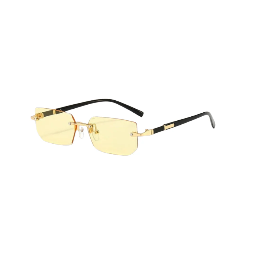 Heidi-Mode | Sonnenbrille - Modern - Rechteckig Rahmenlos Retro - Image 4