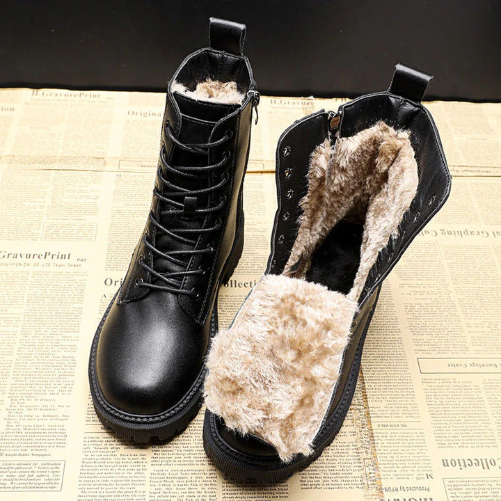 Heidi-Mode | Sorte Leder Winterstiefel - Image 2
