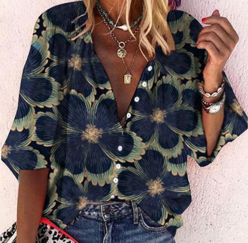 Heidi-Mode | Spitzenbestickte Boho Langarm Tunika Bluse - Image 12