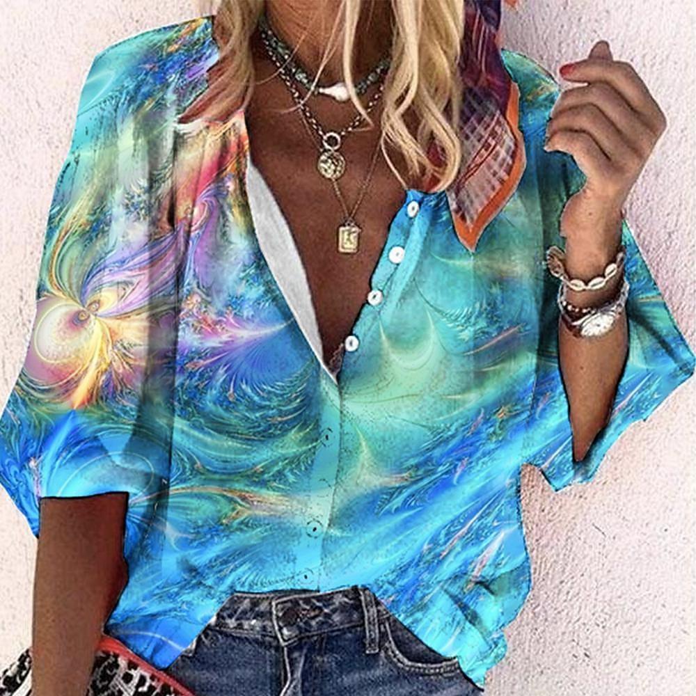 Heidi-Mode | Spitzenbestickte Boho Langarm Tunika Bluse - Image 8