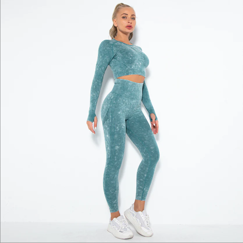 Heidi-Mode | Sportliches Set mit Crop Top und High Waist Leggings
