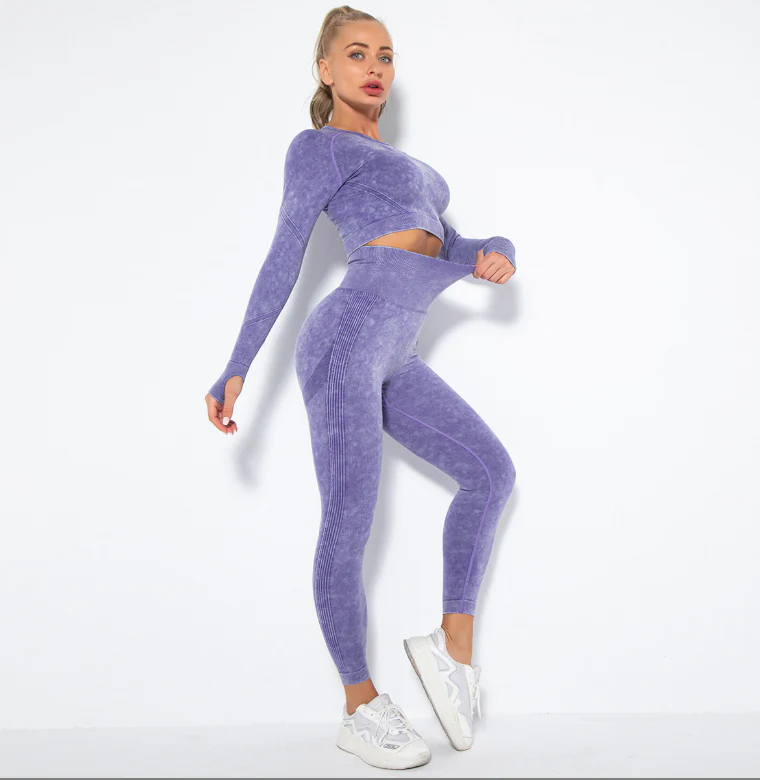 Heidi-Mode | Sportliches Set mit Crop Top und High Waist Leggings - Image 8
