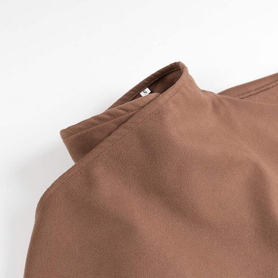 Heidi-Mode | Stehkragen Cape-Stil Mantel - Image 6