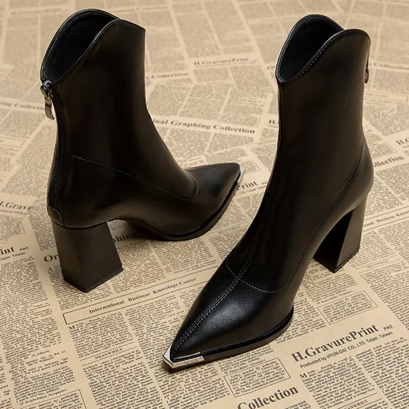 Heidi-Mode | Stiefel mit Hohem Absatz und Reißverschluss - Image 3