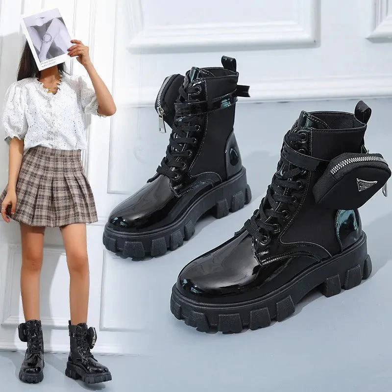 Heidi-Mode | Stiefel mit Plateau Bis Zur Wade - Image 3