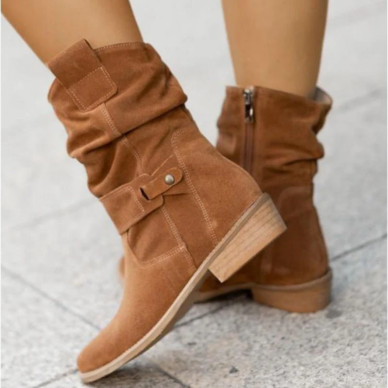 Heidi-Mode | Wildleder Stiefeletten für Damen - Stylisch & Bequem - Image 2