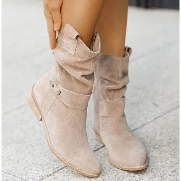 Heidi-Mode | Wildleder Stiefeletten für Damen - Stylisch & Bequem - Image 3
