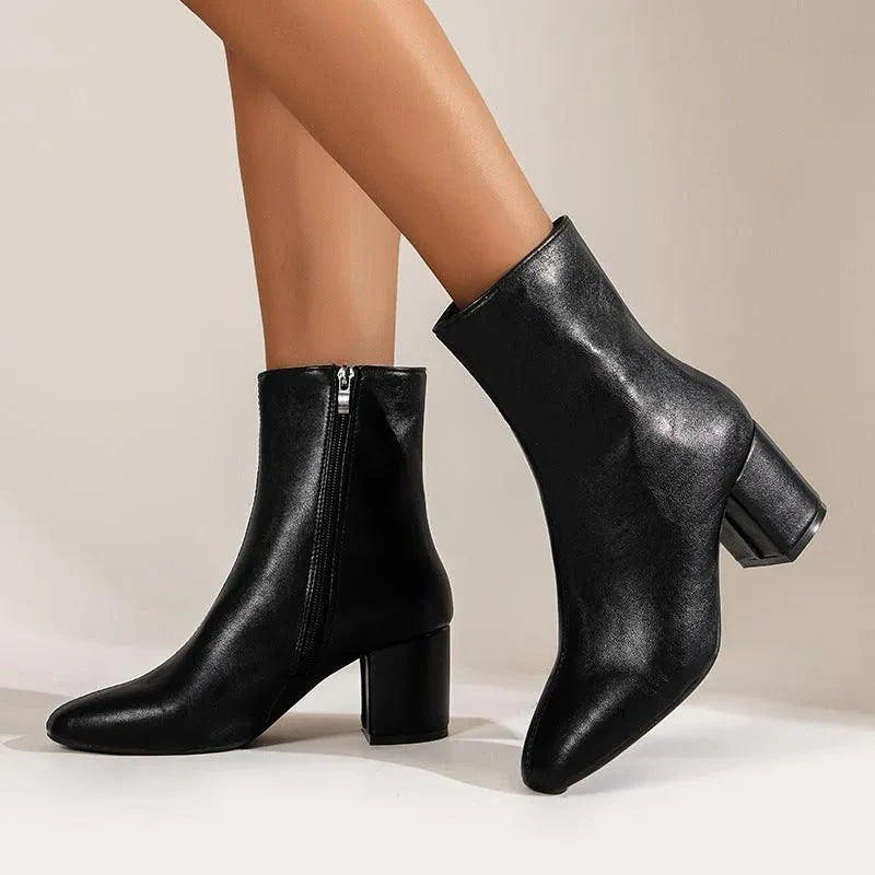 Heidi-Mode | Stiefel mit Dicker Spitze - Image 4