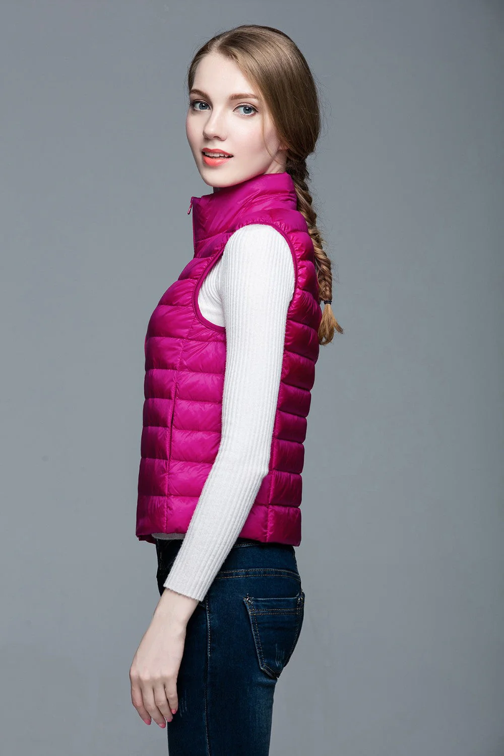Heidi-Mode | Superpositionsstil ärmellose Daunenjacke - Image 19