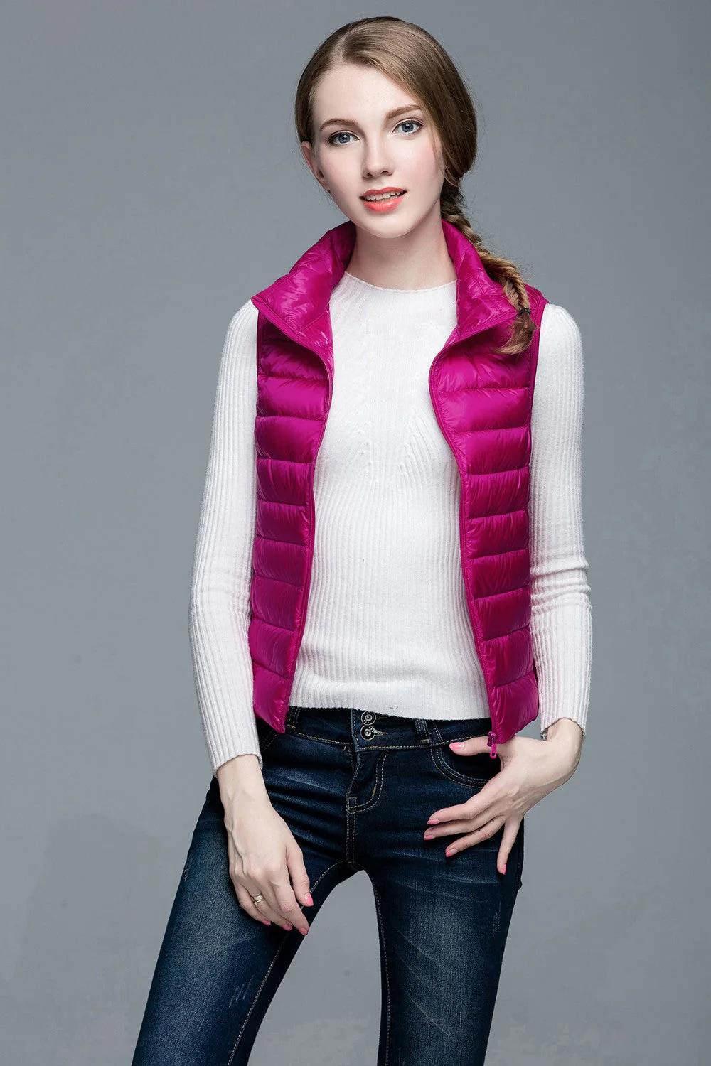 Heidi-Mode | Superpositionsstil ärmellose Daunenjacke - Image 21