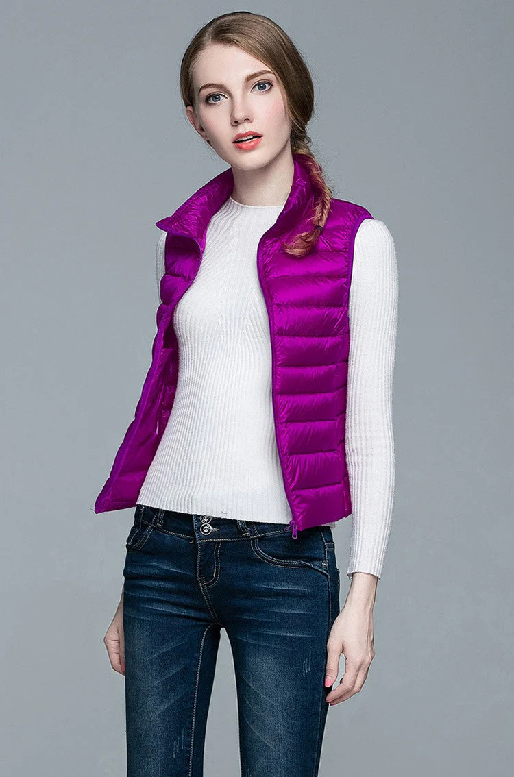 Heidi-Mode | Superpositionsstil ärmellose Daunenjacke - Image 22