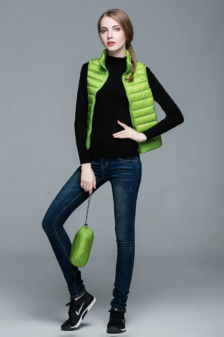 Heidi-Mode | Superpositionsstil ärmellose Daunenjacke - Image 26