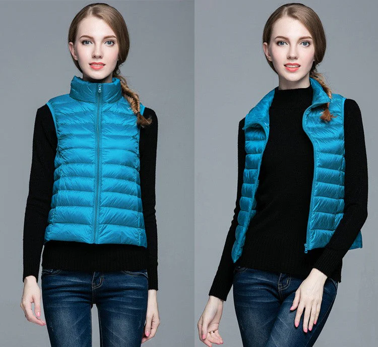 Heidi-Mode | Superpositionsstil ärmellose Daunenjacke - Image 27