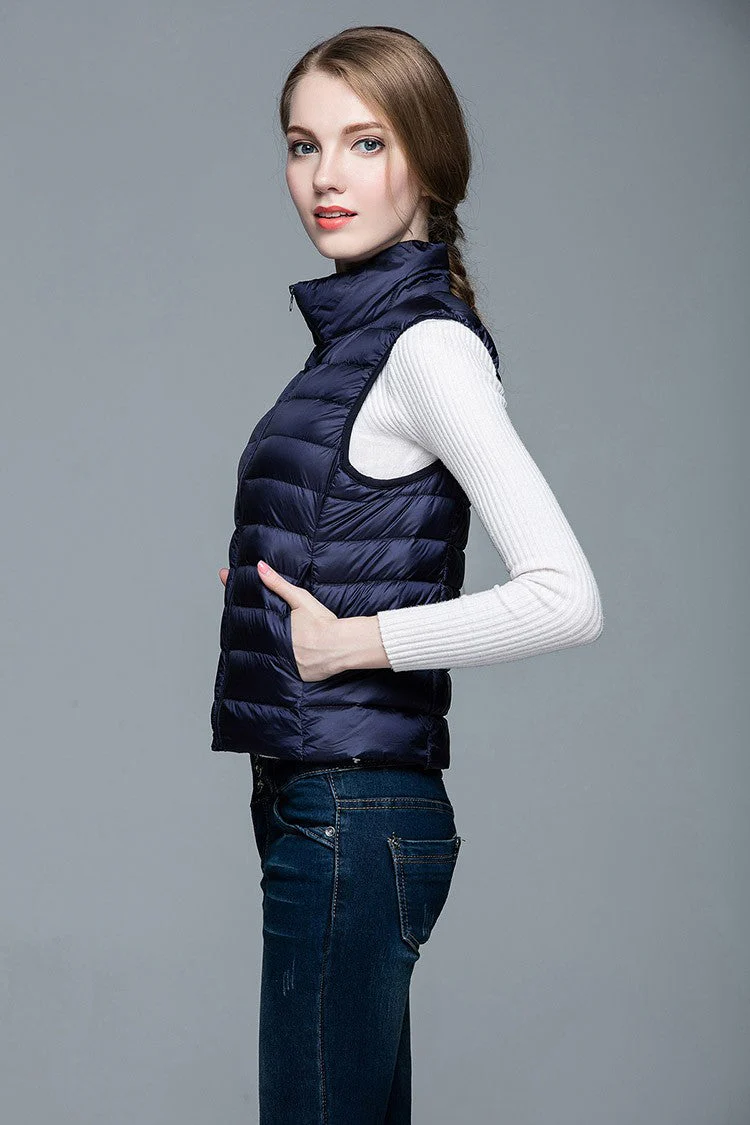 Heidi-Mode | Superpositionsstil ärmellose Daunenjacke - Image 28