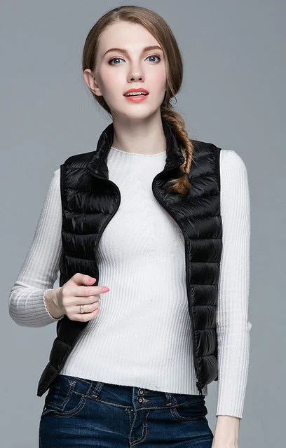 Heidi-Mode | Superpositionsstil ärmellose Daunenjacke - Image 29