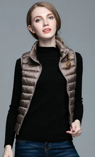 Heidi-Mode | Superpositionsstil ärmellose Daunenjacke - Image 30