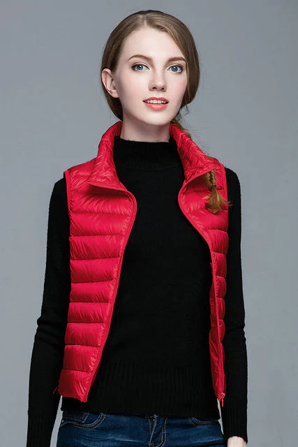 Heidi-Mode | Superpositionsstil ärmellose Daunenjacke - Image 34