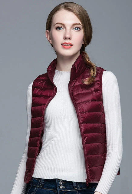 Heidi-Mode | Superpositionsstil ärmellose Daunenjacke - Image 35