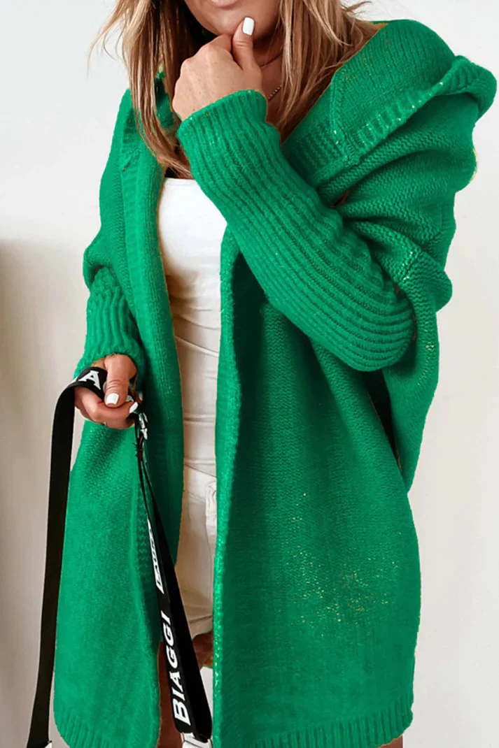 Heidi-Mode | Stilvolle Übergröße Kapuzenpulli Strickjacke - Image 6