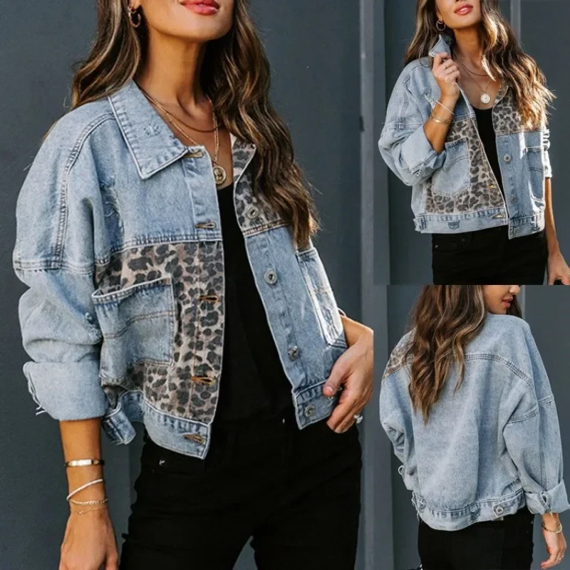 Heidi-Mode | Stilvolle Leopard Denimjacke