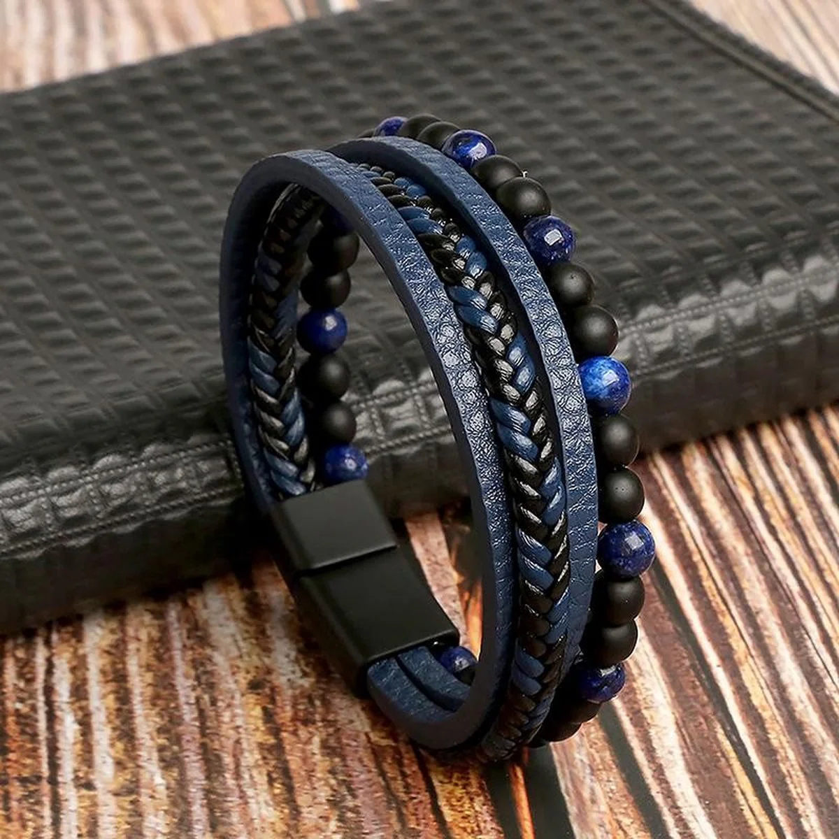Heidi-Mode | Stilvolles Lederarmband Satz für Herren - Image 4