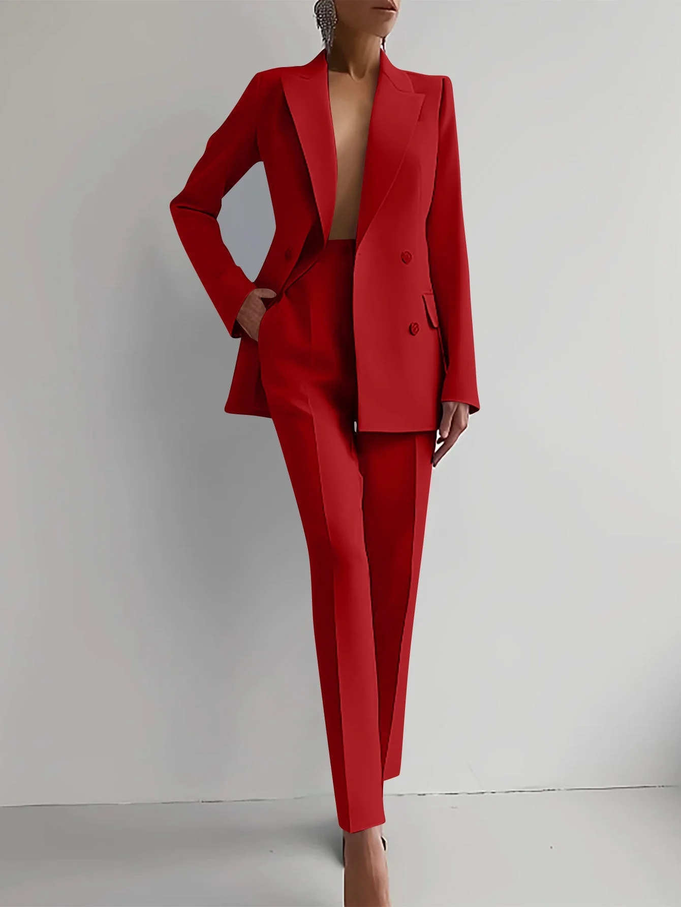 Heidi-Mode | Stilvolles Satz Bestehend Aus Edlem Blazer und Eleganter Hose - Image 10