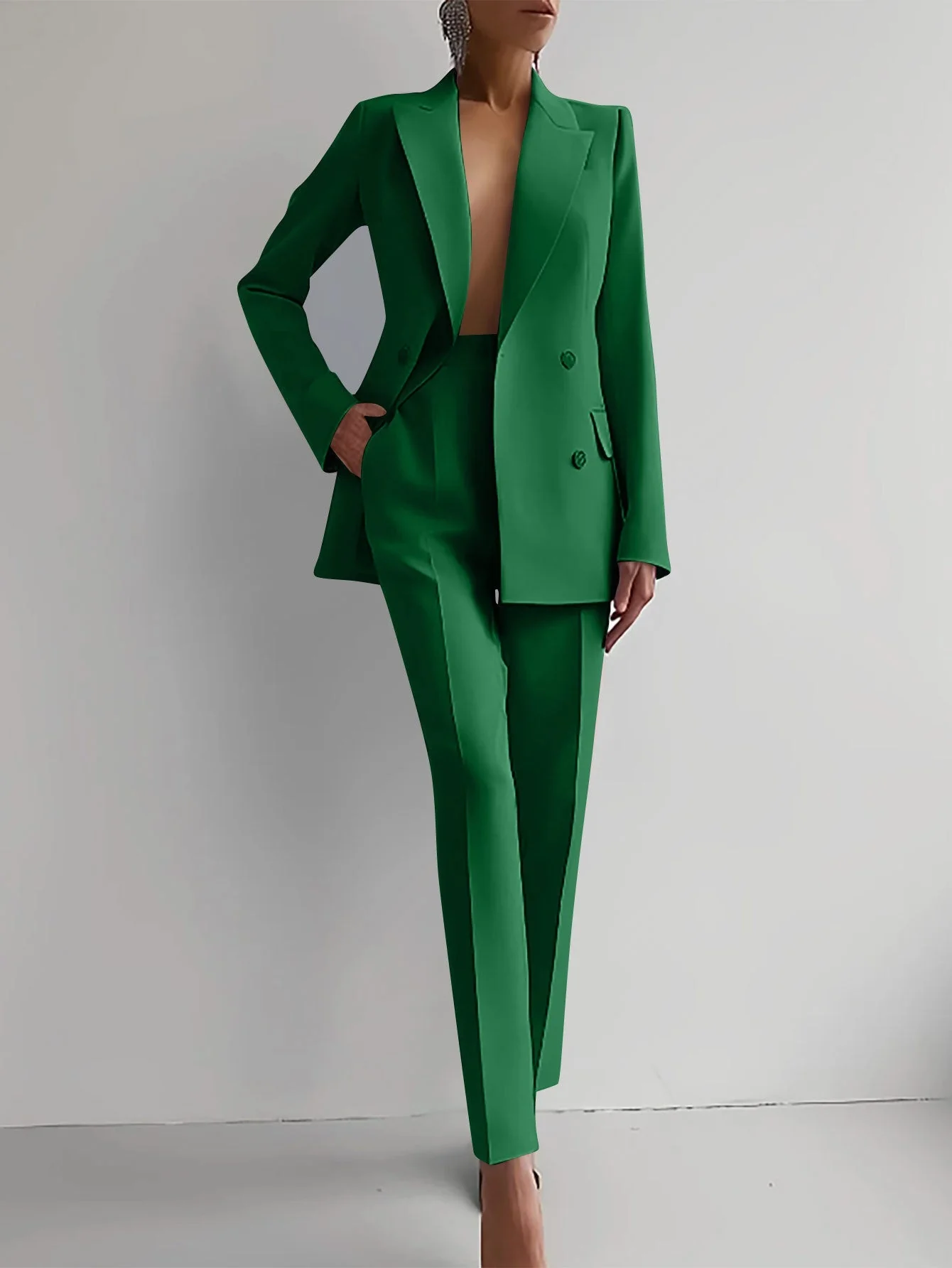 Heidi-Mode | Stilvolles Satz Bestehend Aus Edlem Blazer und Eleganter Hose - Image 8