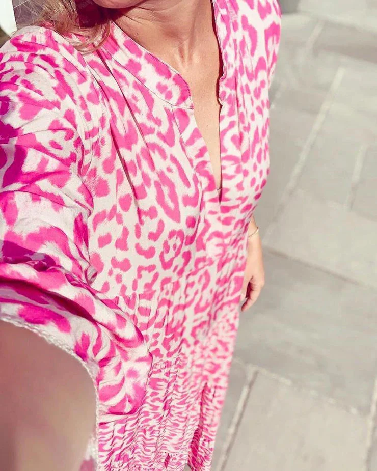 Heidi-Mode | Stilvolles Sommerkleid mit Leopardenmuster - Image 2
