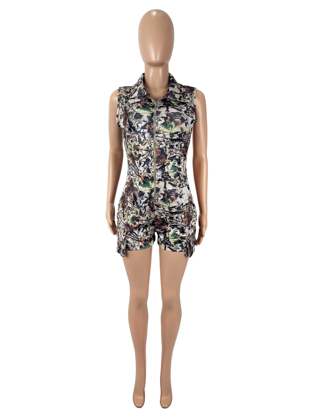 Heidi Mode | Strampler mit V-Ausschnitt und Camouflage-Print - Image 4
