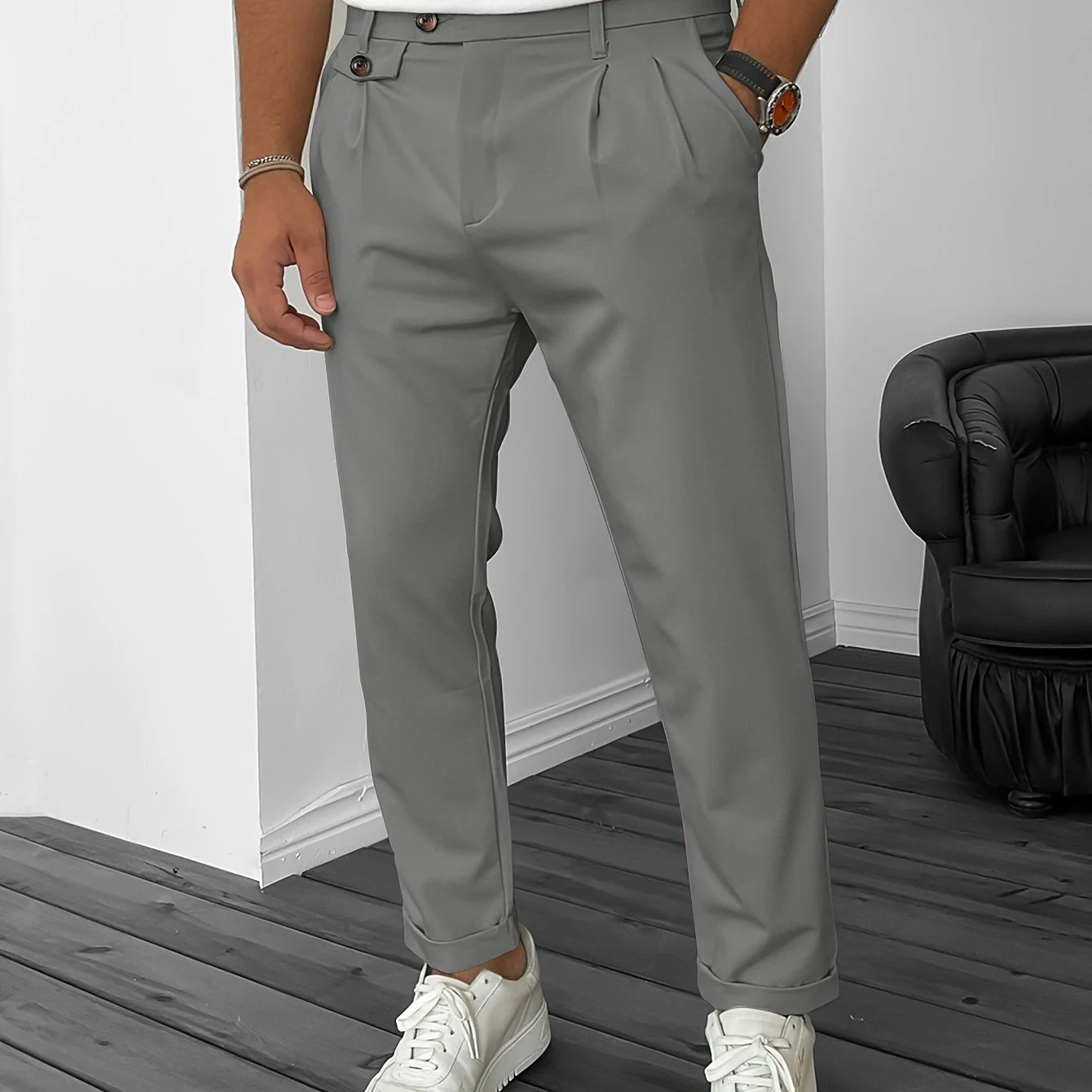 Heidi-Mode | Stretch Herrenhose für Geschäftliche Bankette - Image 9