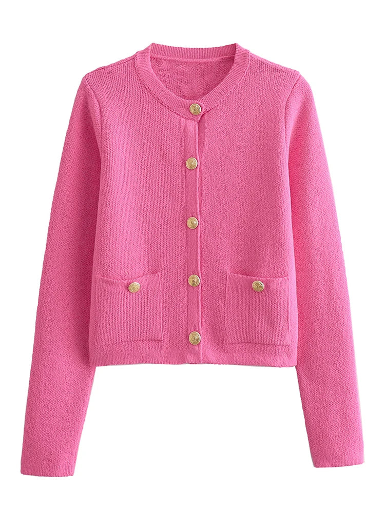 Heidi-Mode | Strick-Cardigan mit Rundhalsausschnitt - Image 4
