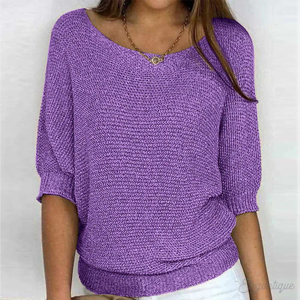 Heidi-Mode | Strick Lässig Damenpullover Bequemer und Stylischer Pullover - Image 2