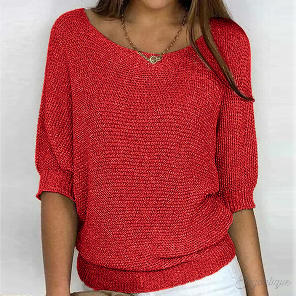 Heidi-Mode | Strick Lässig Damenpullover Bequemer und Stylischer Pullover - Image 9
