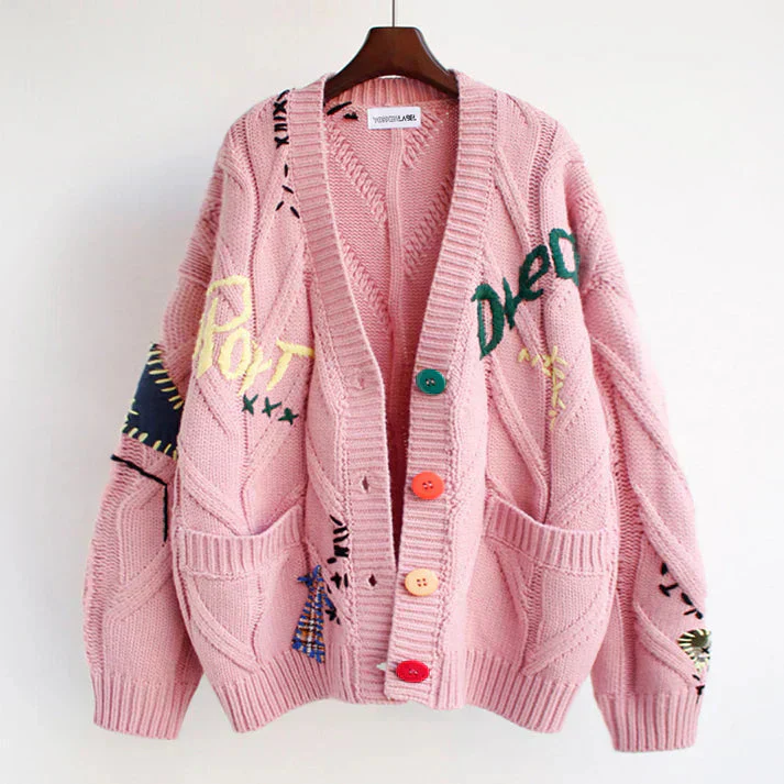 Heidi-Mode | Strickjacke mit Patchwork Details - Image 2