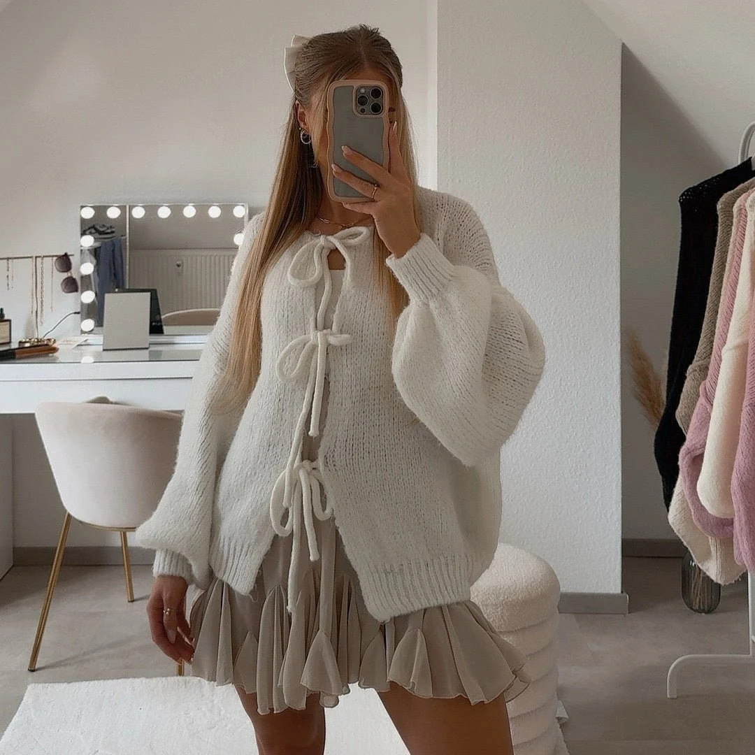 Heidi-Mode | Strickjacke mit Schleifen - Image 10