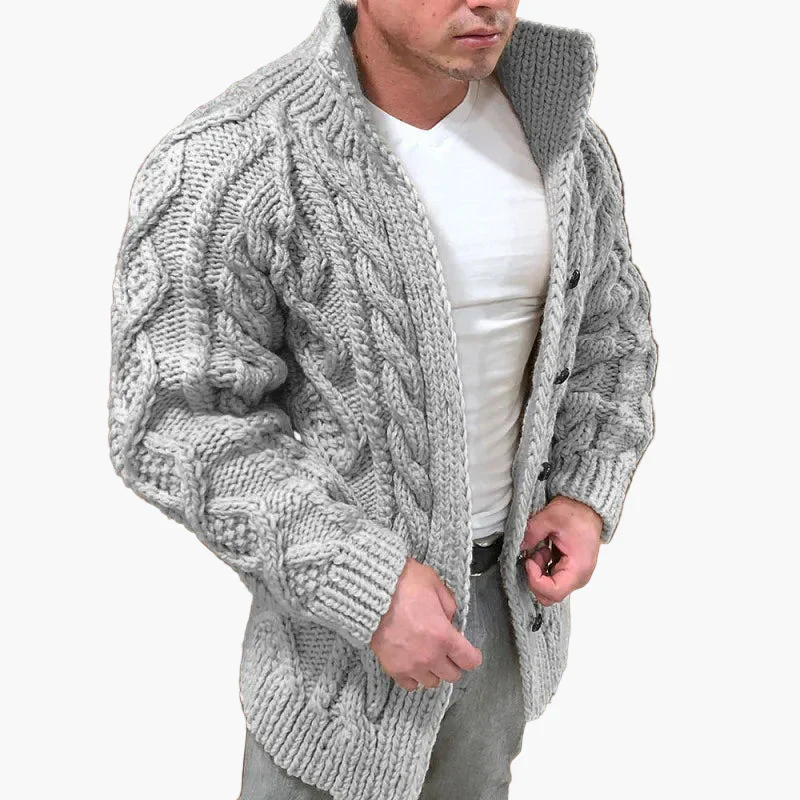 Heidi-Mode | Strickjacke mit Zopfmuster - Stilvolle Grobstrickjacke für Freizeit und Alltag - Image 2