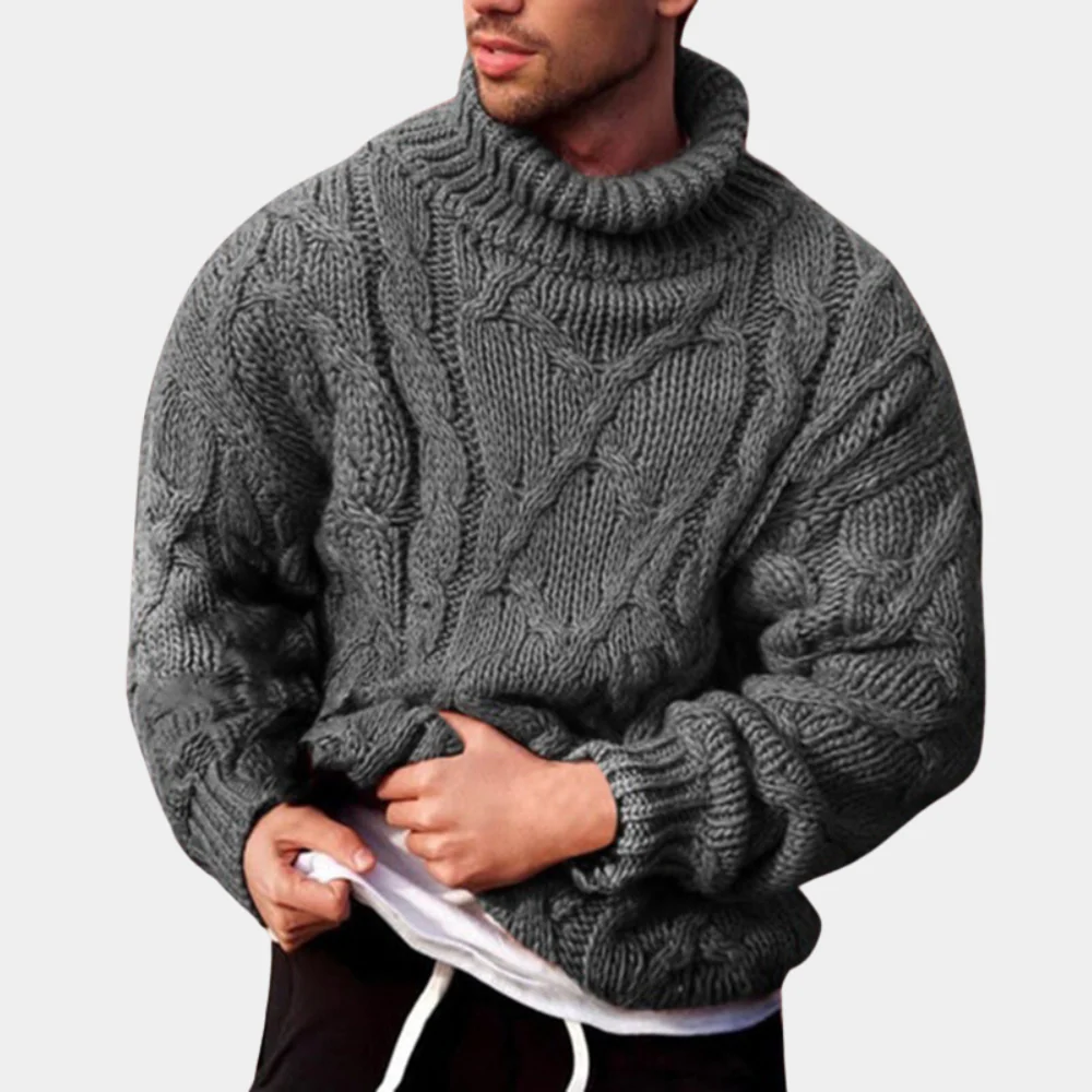 Heidi-Mode | Strickpullover mit Zopfmuster für Herren