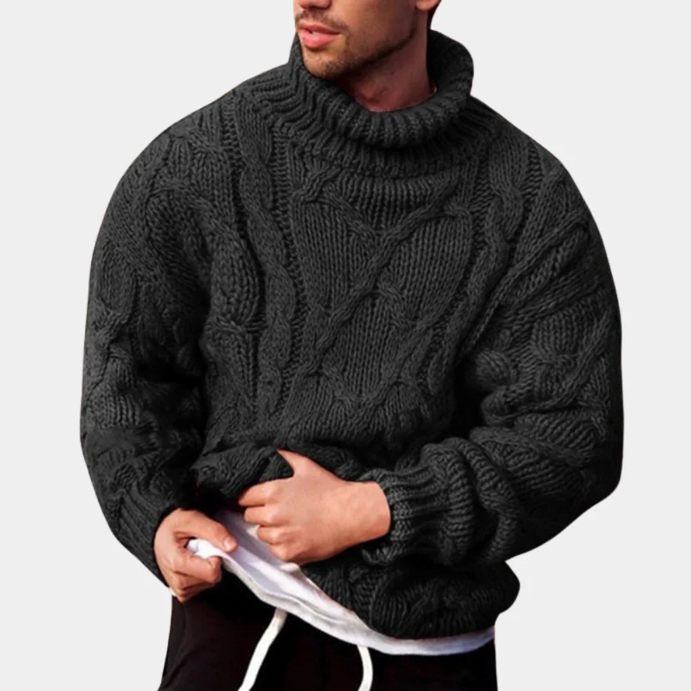 Heidi-Mode | Strickpullover mit Zopfmuster für Herren - Image 2
