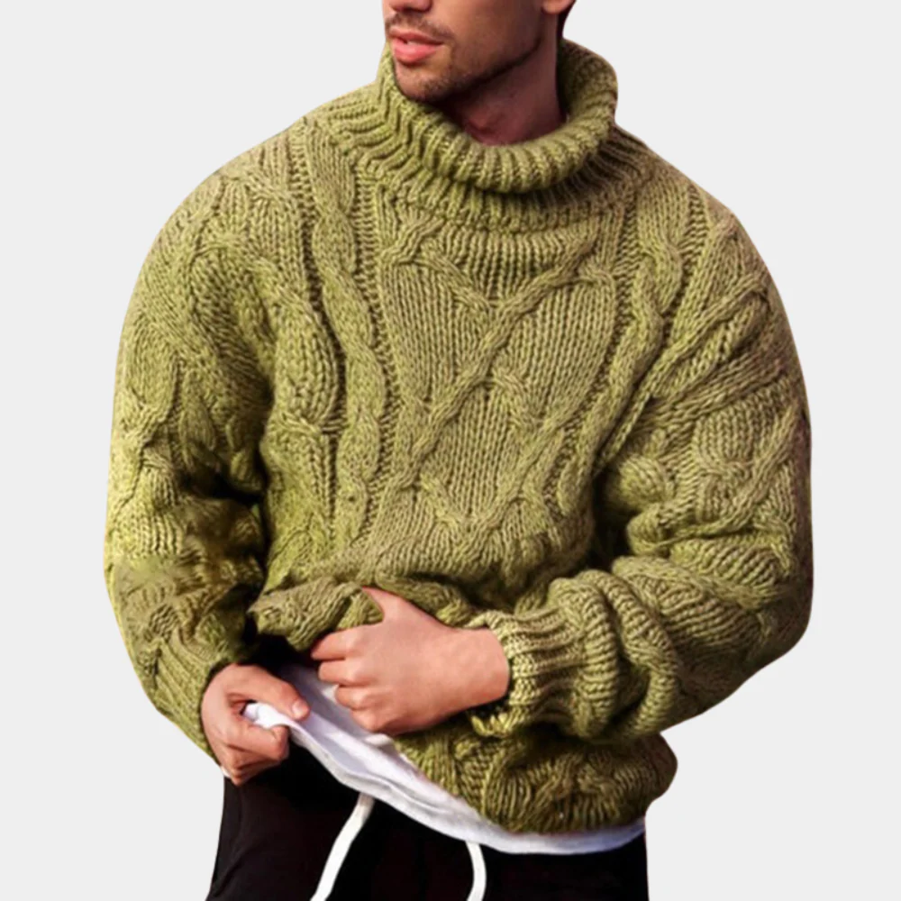 Heidi-Mode | Strickpullover mit Zopfmuster für Herren - Image 3