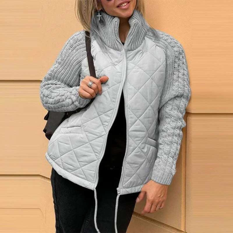 Heidi-Mode | Strickärmel Patchwork Jacke - Image 5
