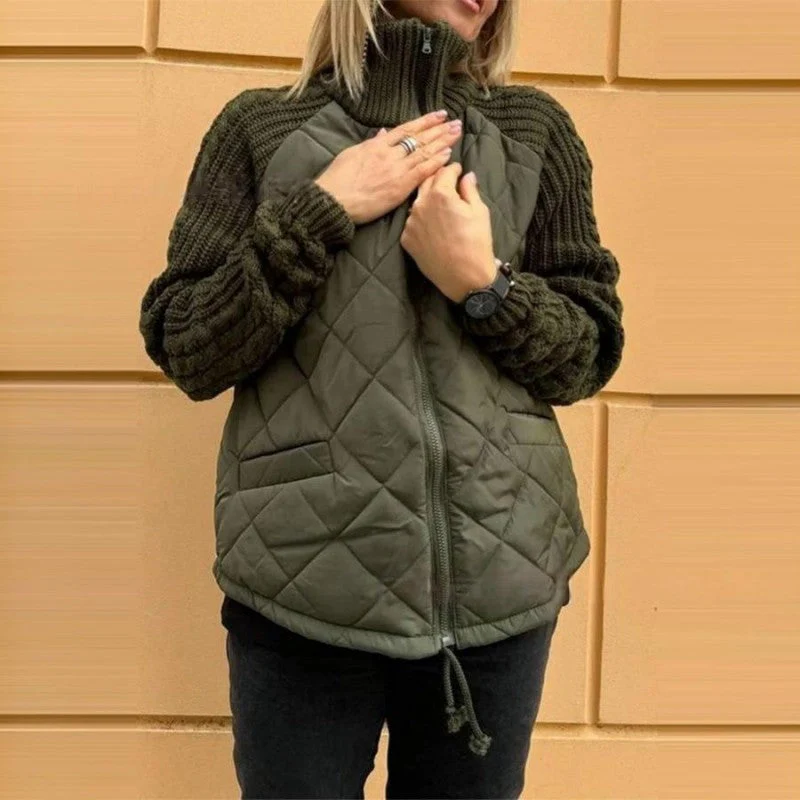 Heidi-Mode | Strickärmel Patchwork Jacke - Image 7