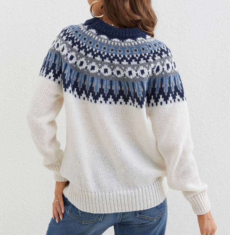 Heidi-Mode | Stylischer ethnischer gemusterter Pullover - Image 3