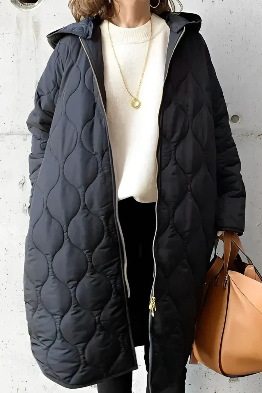 Heidi-Mode | Stilvolle Leichte Lange Pufferjacke - Mühelose Wärme & Moderner Stil - Image 3