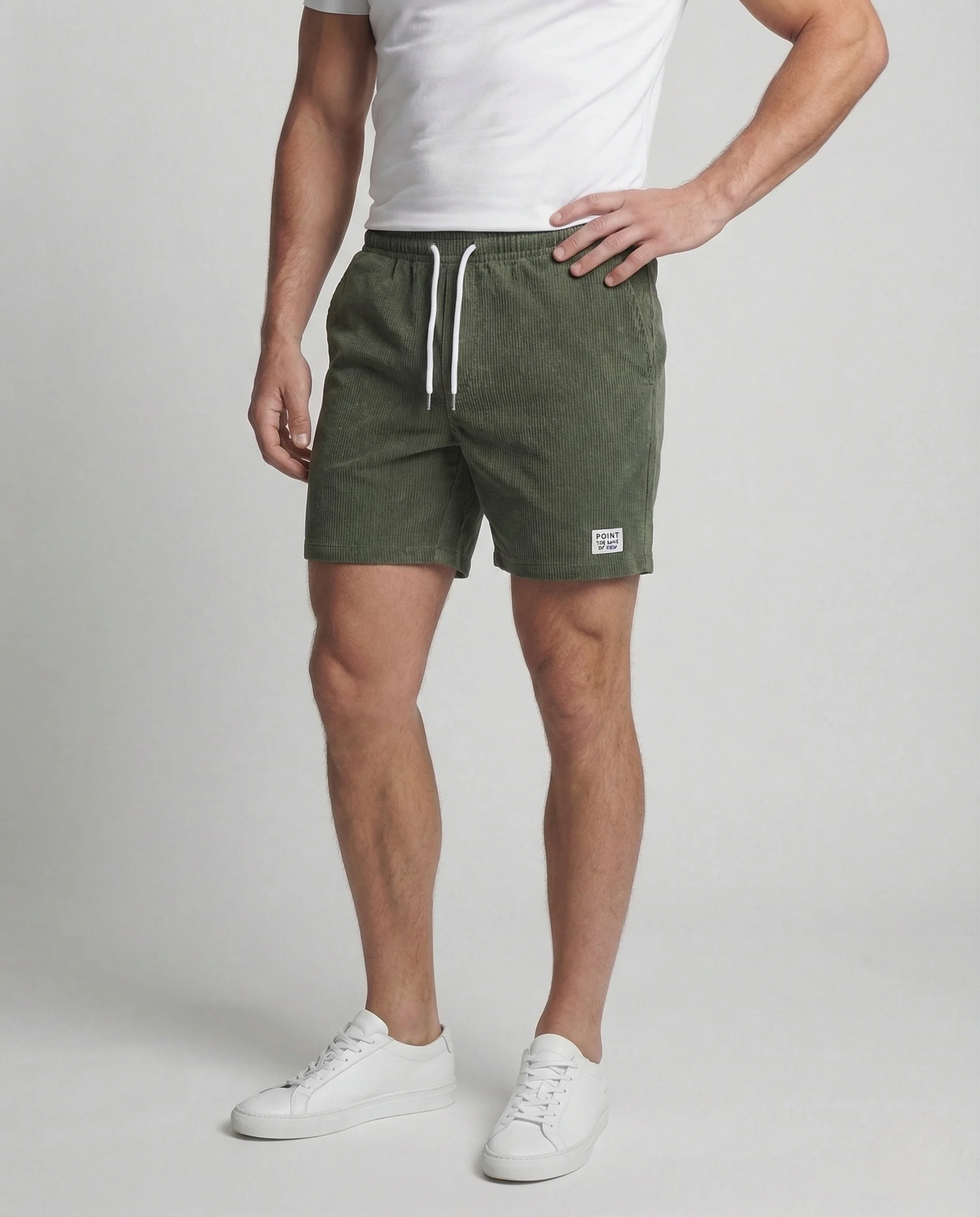 Herren Cord Shorts mit Regulärer Passform & Verstellbarem Bund | Heidi-Mode - Image 2