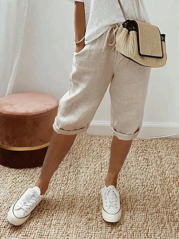 Heidi-Mode | Stylische Baumwoll Leinen Hosen für Frauen - Image 2