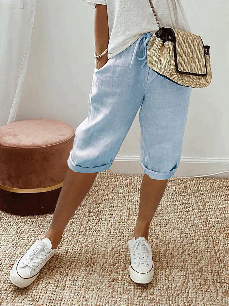 Heidi-Mode | Stylische Baumwoll Leinen Hosen für Frauen - Image 4