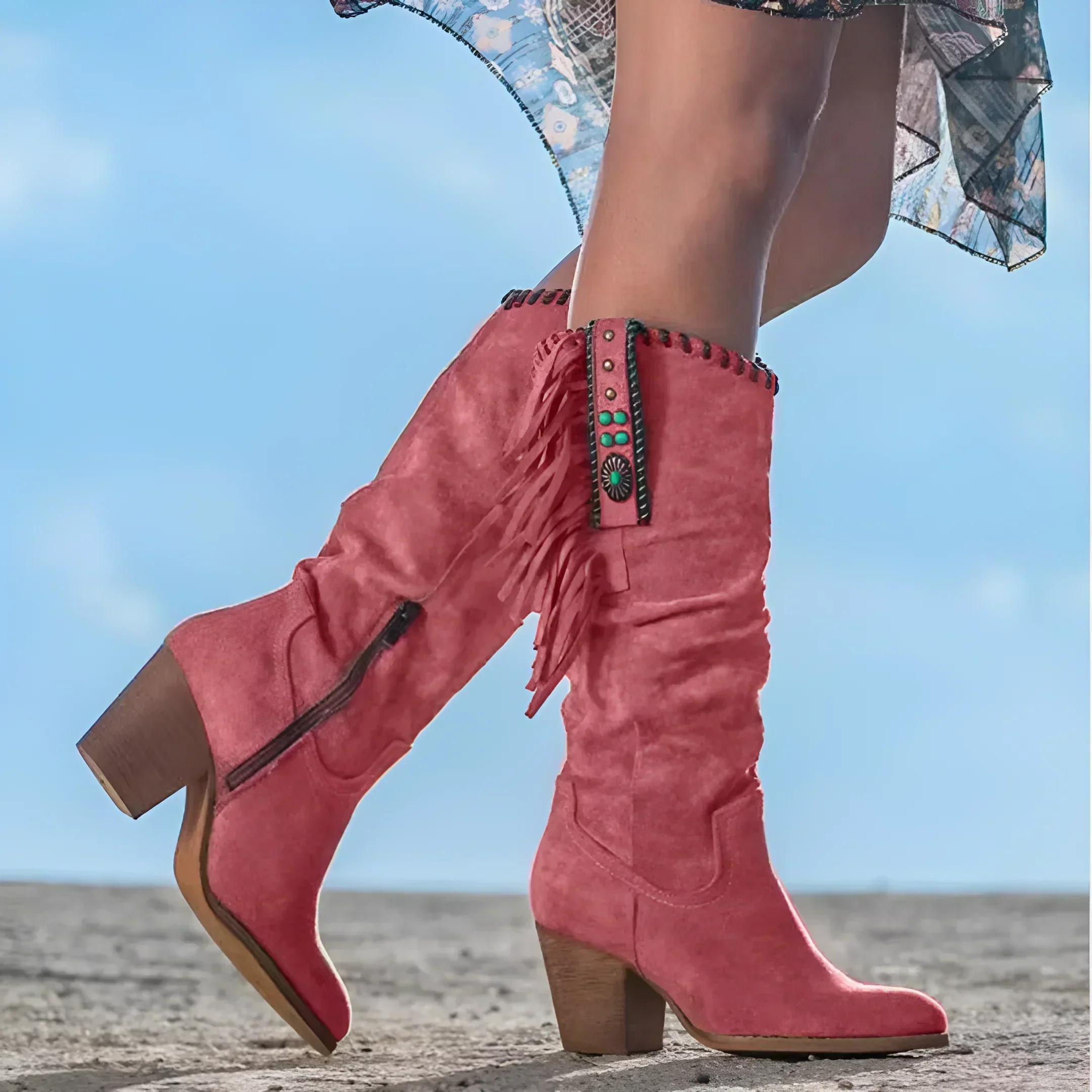 Heidi-Mode | Stylische Cowboystiefel Western Look - Image 4