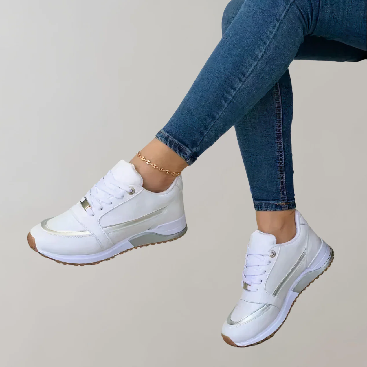 Heidi-Mode | Stylische Low Top Schnürsneaker für Damen für Den Alltag Sportliche Casual Fashion Sneaker - Image 3